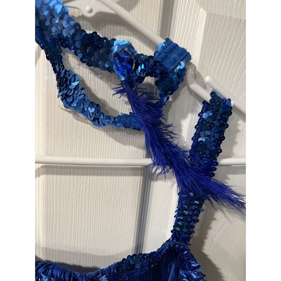 Flapper Costume Gatsby Roaring 20s Halloween Fancy Dress Royal Adult L 12-14 - Picture 3 of 5